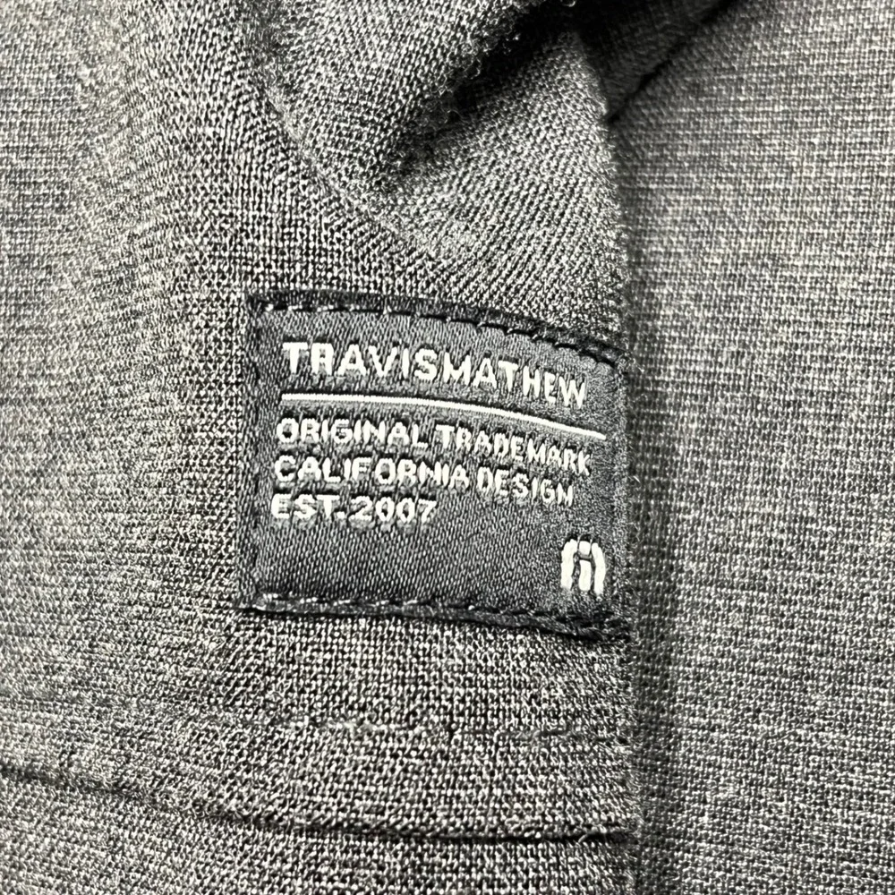 Travis Mathew Santiago Mens Full Zip Jacket Light Gray Reversible Golf Casual‎ L